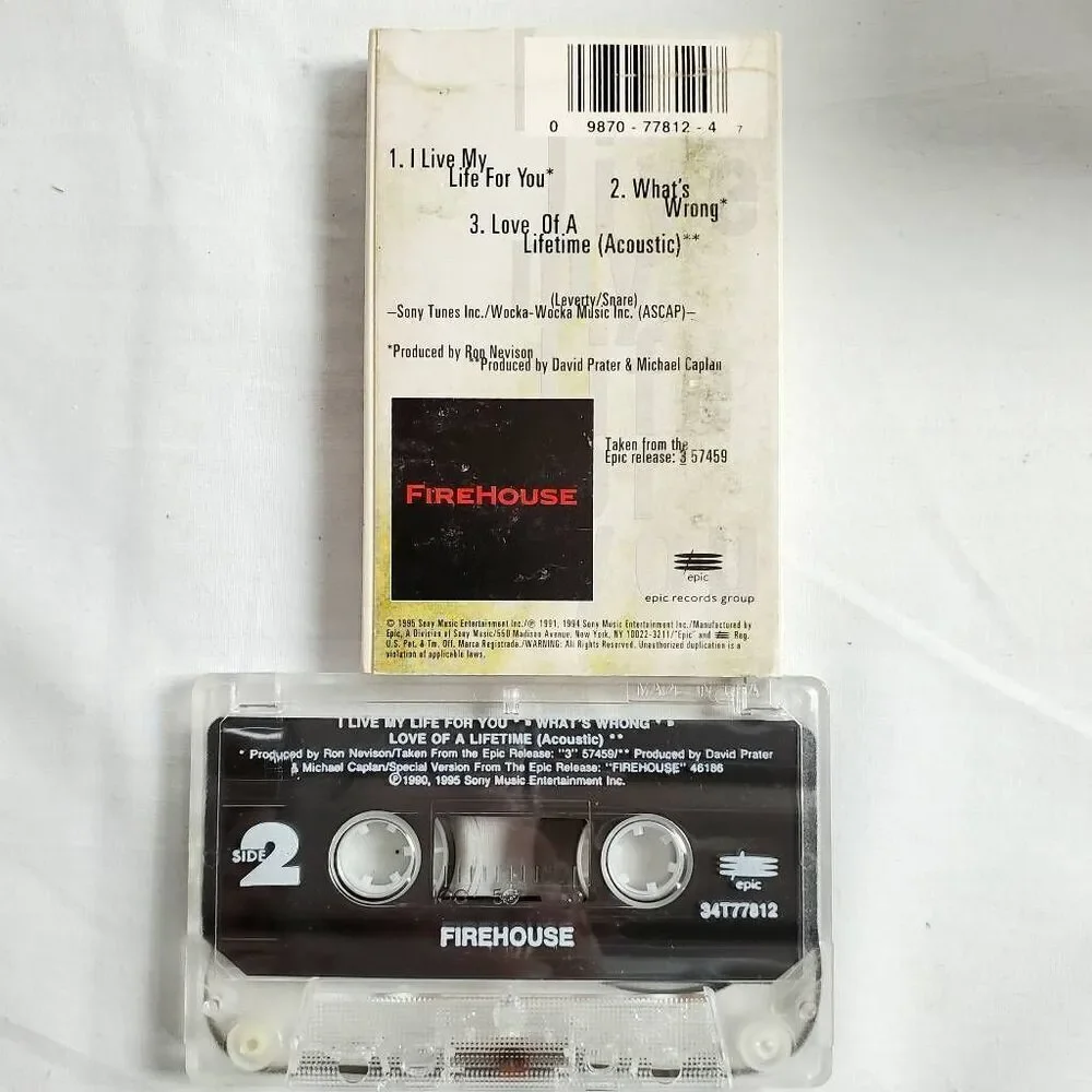 FireHouse – I Live My Life for You Cassette Single (1995)